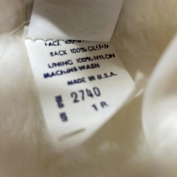 Vintage Off White Herman Kay Faux‎ Fur Jacket - Picture 10 of 11